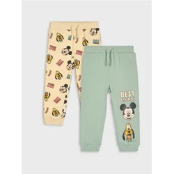 Sinsay - Pantalone Mickey Mouse - čeličnozeleno