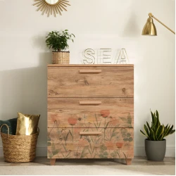 Aberto Design Komoda Leva Gravis Tulip 80x95x43cm Bež