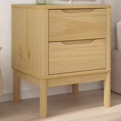 Vidaxl vidaXL FLORO Nočna omarica rjava, vosek 45x39x57 cm, masiven bor