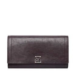 Denarnica Calvin Klein Emblem Hw Long Bifold LV04F1316G Rjava