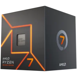 AMD CPU Desktop Ryzen 7 8C/16T 7700 (5.3GHz Max, 40MB,65W,AM5) box, with Radeon Graphics and Wraith Prism Cooler