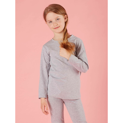 Girls blouse basic grey