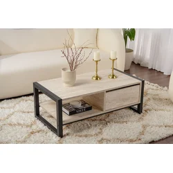 Hanah Home Klub sto Haldizen, 105x40x55 cm, Bež