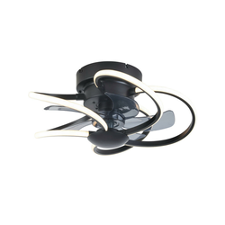 PLAFONSKI VENTILATOR crna antracit, providno