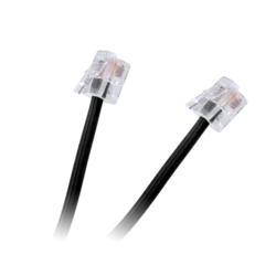 CABLETECH Telefonski kabel 7,5m 6P4C - 6P4C črna TEL0033A-7,5