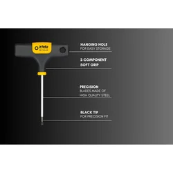 Felo Adapter sa T-ručkom za nasadnim glavama 1/4 x 125 39763560