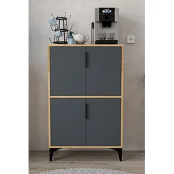 Hanah Home Multifunkcionalna komoda, Krem