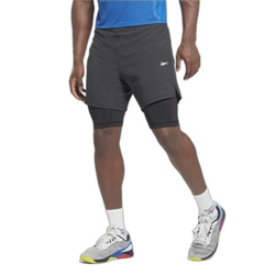 Reebok Strenght 2 in 1 Shorts, Black - L