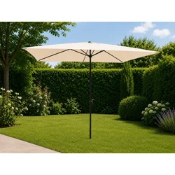 Aluminijumski suncobran 250 x 250 cm bež - bez postolja