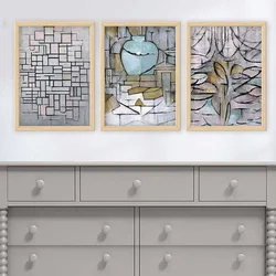 Wallity Set uramljenih slika 3NTC_UN3894517, 3 dijela
