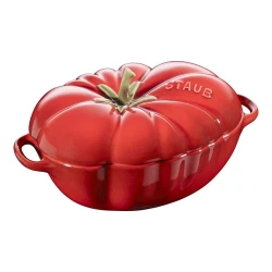 slomart Mini Cocotte iz keramične posode ovalne oblike, 500 ml, rdeča - vrhunska francoska jedilna posoda za peko in serviranje