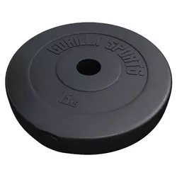 GORILLA SPORTS Plastični olimpijski tegovi (15 kg)