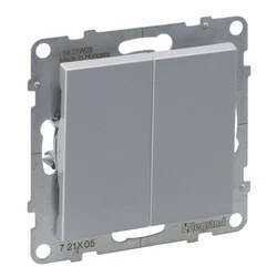 shumee Aluminijasto stikalo za lestenec, avtomatsko, 10AX IP20, Suno Legrand 721305