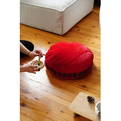 Aberto Design Dekorativni jastuk Pelus, Crveni