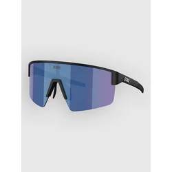 BLIZ Active Eyewear P004 Small Matte Black Sunglasses grey w blue mirror
