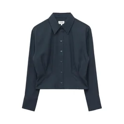 & Other Stories Bluza temno modra