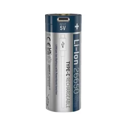 ANSMANN Punjiva Li-Ion baterija 26650 sa USB tip C ulazom za punjenje, 3.6V, 5100mAh