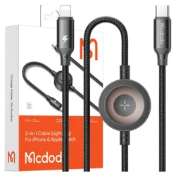 MCDODO CA-5680 KABL LIGHTENING 2IN1, DUŽINA 1.5M, 36W, SA MAG.PUNJAČEM ZA iPHONE Satove