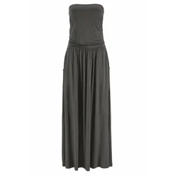 LASCANA Obleka LS Maxikleid Python, zelena