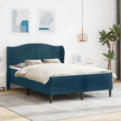 Krevetna konstrukcija 2 pcs Plava 120 x 190 cm Baršun