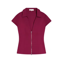 Bershka Bluza burgund