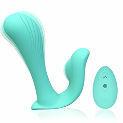 Tracys Dog Wearable Panty Vibrator with Wireless Remote Teal