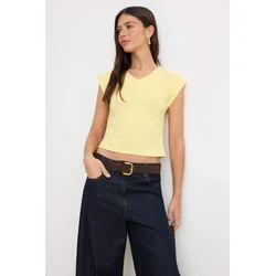 Trendyol Milla Ženska majica TWOSS26TS00285, Žuta