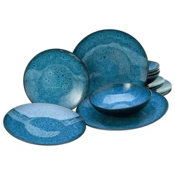 Creatable Jedilni Servis Capri Blue, 12-Delni