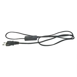 Emos kabl priključni pvc 2×0,75mm sa prekidačem crni 3m s09273 ( 2561 )