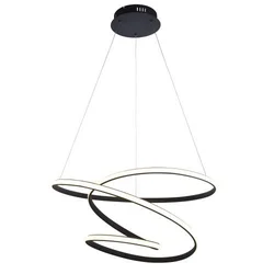 Endon 97632 - LED luster na sajli DUNE LED/47,5W/230V 3000K crna