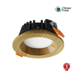APLED - LED ugradna RONDO WOODLINE LED/3W/230V 4000K O 9 cm masivna borovina