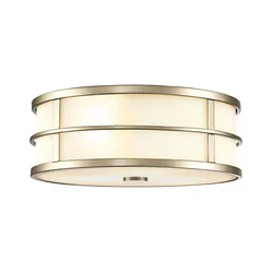 Feiss FE-FUSION-F-PNBR - Plafonsko svetlo FUSION 3xE27/40W/230V, prečnik 34,3 cm, zlatna
