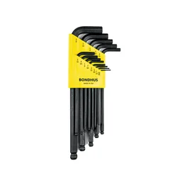 Set inčni imbus L-ključeva sa kugličnom glavom Bondhus HEX .050-3/8 10937 13 kom