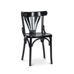 DOMMI Trpezarijska stolica Bentwood 003, Crna
