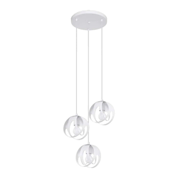 Sollux SL.1084 - Luster na sajli TULOS 3xE27/60W/230V bela