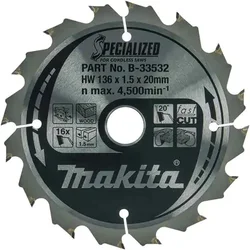 Makita TCT list testere za drvo 136x20x16z B-33532