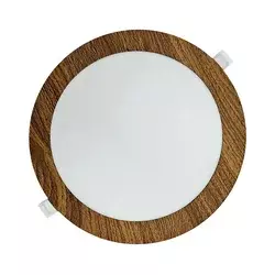 LED ugradna svetiljka CIRCLE LED/18W/230V 4200K prečnik 22 cm braon