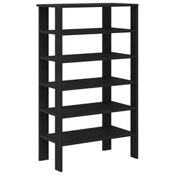 Stalak za cipele crni 61x32x105 cm od konstruiranog drva