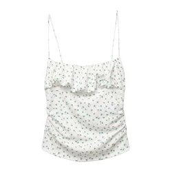 Pull&Bear Top nebeško modra/oliva/bela