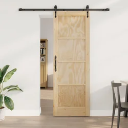 Klizna vrata ORKDAL Prirodna i crna 73,5 x 211 cm