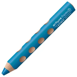 Lyra Groove TripleOne Ergonomic Triangular 3-In-1 Barvni svinčnik Light Blue 1 kos