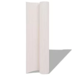 vidaXL Dvostranska vrtna ograja 150x500 cm rumena