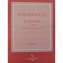 GABRIELLI:CANON CELLO DUET