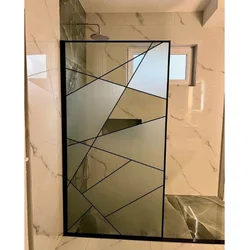 MASTER Staklo tuš kabine 80x190cmx8mm D Crni profil mat ZGL PF40-18