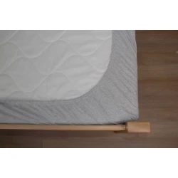 Manjatex Čaršaf sa lastišem, Za dušek od 30cm,160x200cm, Sivi
