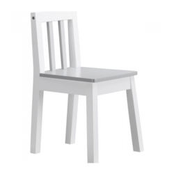 Kids Concept Otroški stol - WHITE/GREY