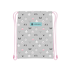 Astrabag Torba za patike za devojčice Kitty the Cutie, 40 x 33 cm, Siva