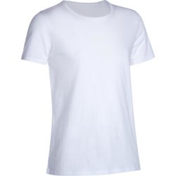 Bela sportska majica kratkih rukava 100 za devojčice