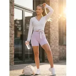 Sinsay - Sportska preklopna bluza sa dugim rukavima Gym Hard - svetlo siva