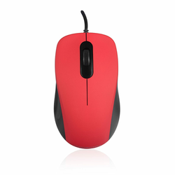 MODECOM miška MC-M10S, optična, 1000dpi, rdeča, USB